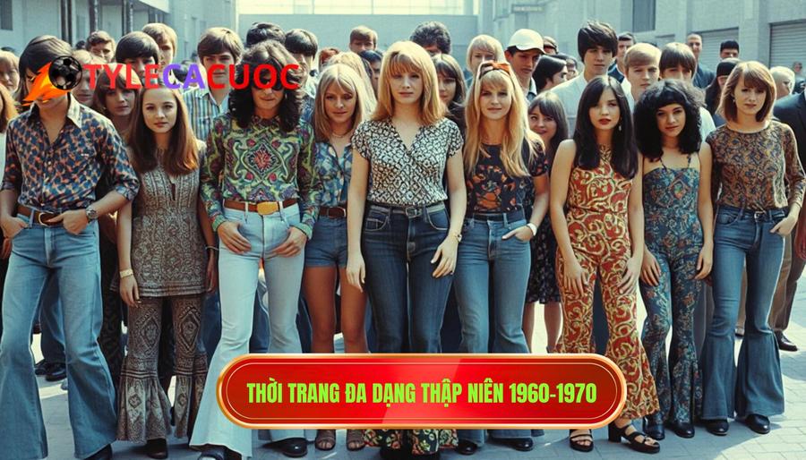 2. Thời trang đa dạng thập niên 1960-1970